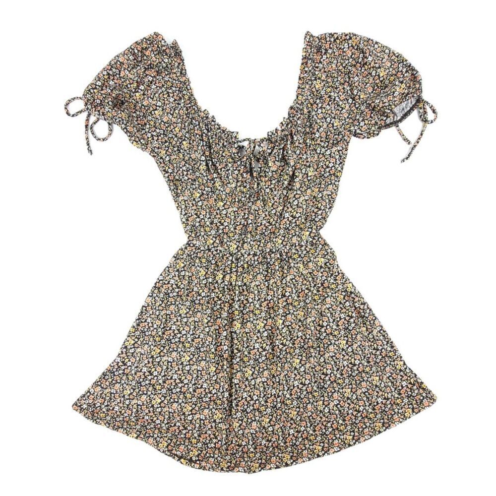 NEW Urban Outfitters Cottagecore Puff Sleeve Peasant Eden Playsuit Romper Dress